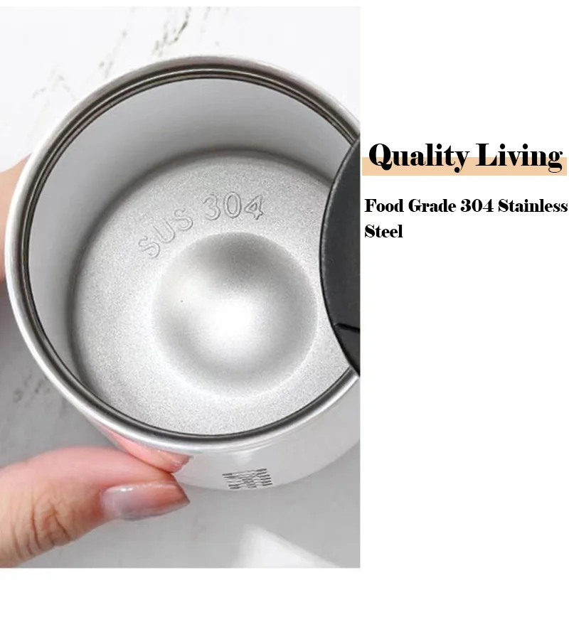 350ml/500ml 304 Stainless Steel Milk Tea Coffee Mug Leak-Proof Thermos Mug Travel Thermal Cup Thermosmug Water Bottle for Gifts thermal mug stainless steel thermos bottle stainless steel thermos cup stainless steel thermal container