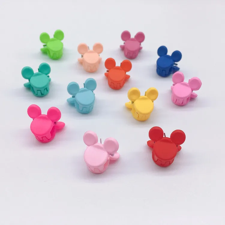 

CHILDREN'S Cartoon Hair Accessories Cute Mickey Small Grip INS GIRL'S Heart Network Red Celebrity Style Color Bang Clip Side Cli