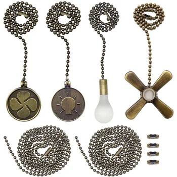 

Ceiling Fan Zipper Set Bead Fan Zipper Extension Chain and Ceiling Fan Chain Connector Ball Fan Chain Connector