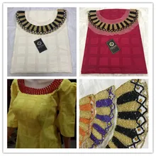 5 ярдов/комплект) Высококачественный Дубай хлопковое швейцарское кружево ткань фиолетовый с золотым камнем вышивка плюс шифоновая блузка кружева для вечерние