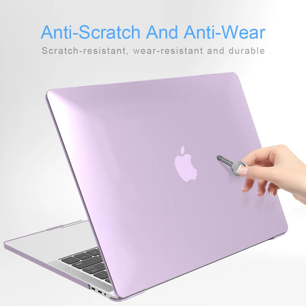 Macaron Cream Texture PC Laptop Notebook Case Bag With Keyboard Cover For Macbook Air Pro 11 12 13 14 15 16 Retina M1 Touch Bar