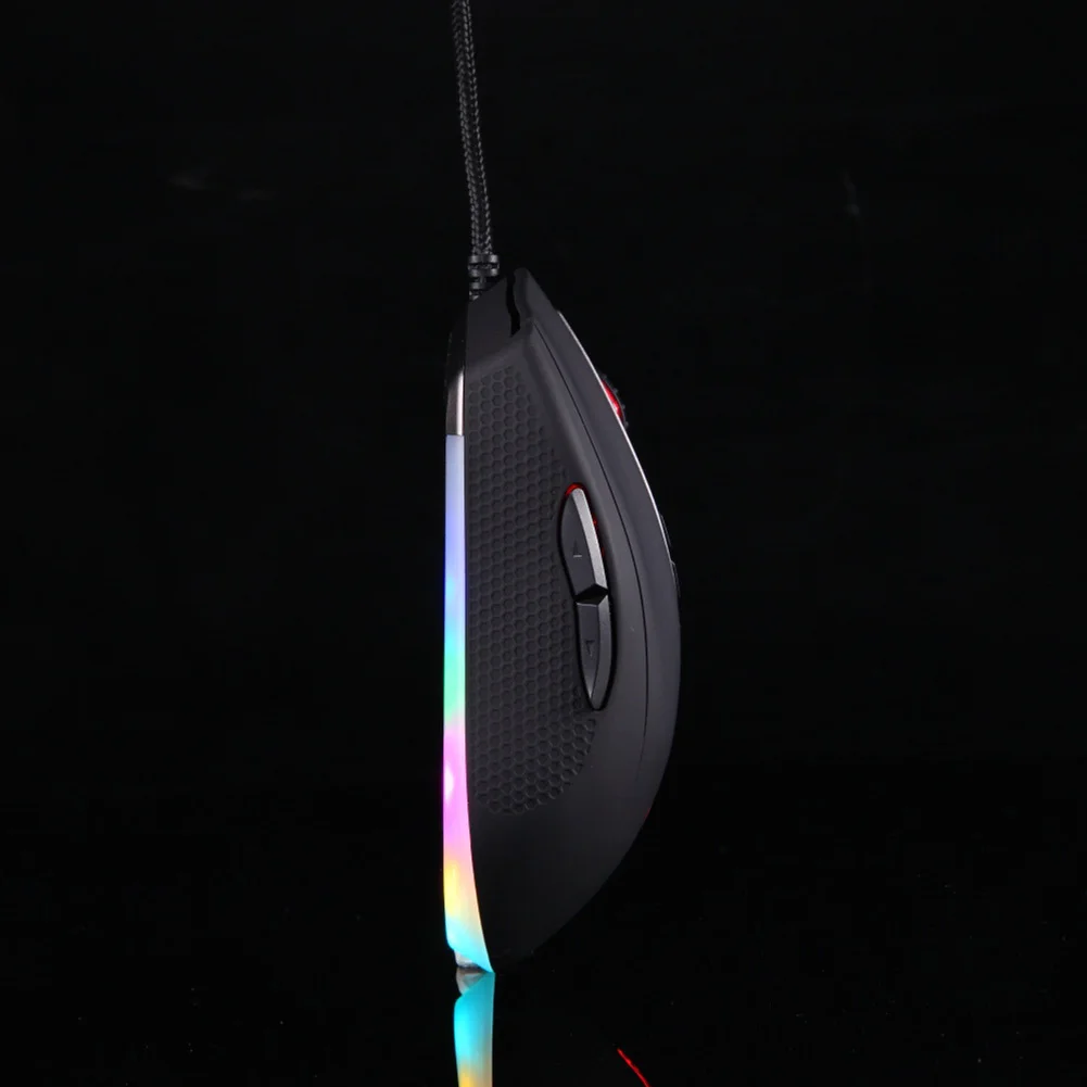 USB Проводная игровая оптическая мышь 5000 dpi светодиодный с подсветкой 7 клавиш мыши для компьютера ноутбука ПК UY8