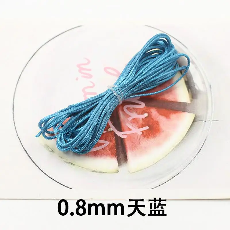 DIY аксессуары из бисера веревка материал 0,8 мм воск/Воск Веревка/линия воск/Воск линия/не выцветает - Цвет: sky blue