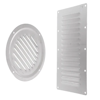 

2 Pieces Stainless Steel Louvered Vent 228x127mm & 5'' Louver Ventilation Boat Marine