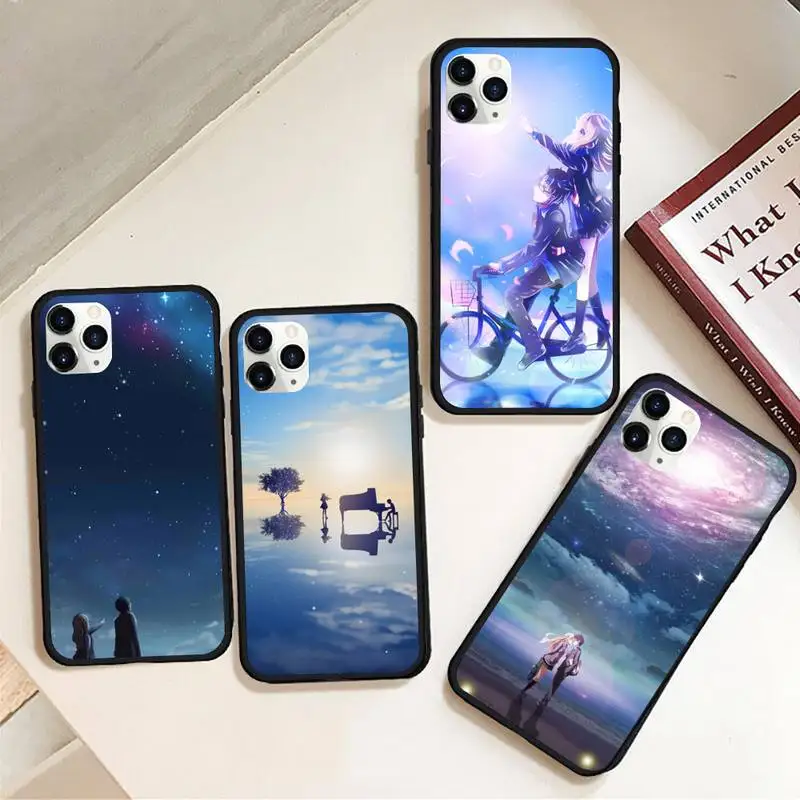 

Your Lie in April Phone Case Rubber for iPhone 12 pro max mini 11 pro XS MAX 8 7 6 6S Plus X 5S SE 2020 XR case