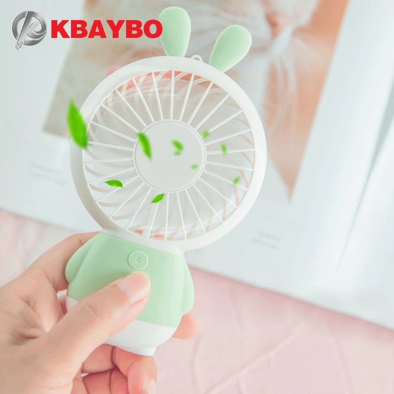 Mini USB Fan Portable Hand Fan with Night Light Battery Operated USB Power Handheld Fan Cooler Electric Fan for Home,K-F1-Gray