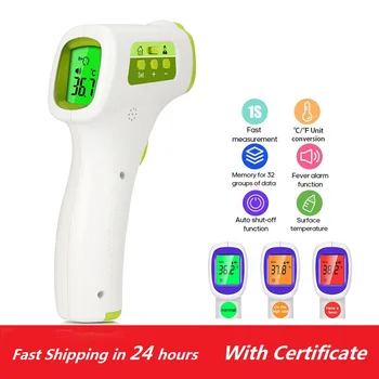 

Forehead Thermometer Infrared Non-Contact Thermometer Adult Body Fever IR Children Termometro Color LCD Light Alarm
