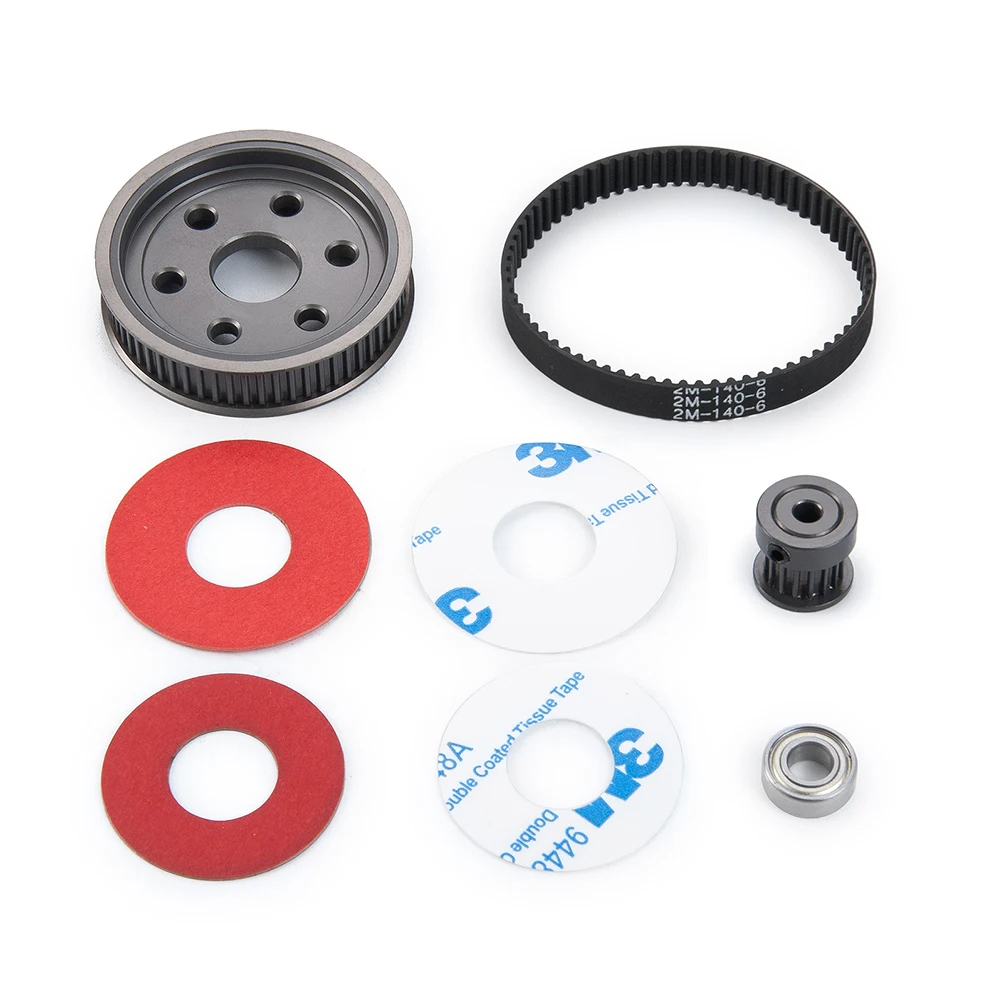 Sistema di ingranaggi di trasmissione a cinghia per 1/10 Axial SCX10 e SCX10 II 90046 - immagine 2