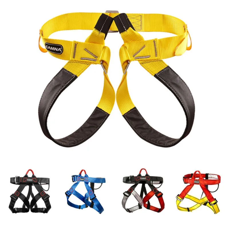 

Professional Outdoor Sports Rock Climbing Harness Safety Belt Waist Support Half Body Harness Aerial Survival Equipment
