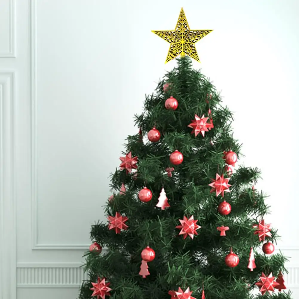 Пентаграмма полый кулон Рождественская Елка Топ звезда украшения праздничные Вечерние наряды реквизит Рождественские ремесла украшения