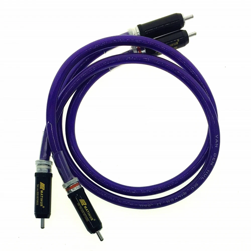Hi Fi VAN DEN HUL MC SILVER IT 65G RCA штекер DIY Соединительный аудио кабель на заказ|Кабели VGA| |