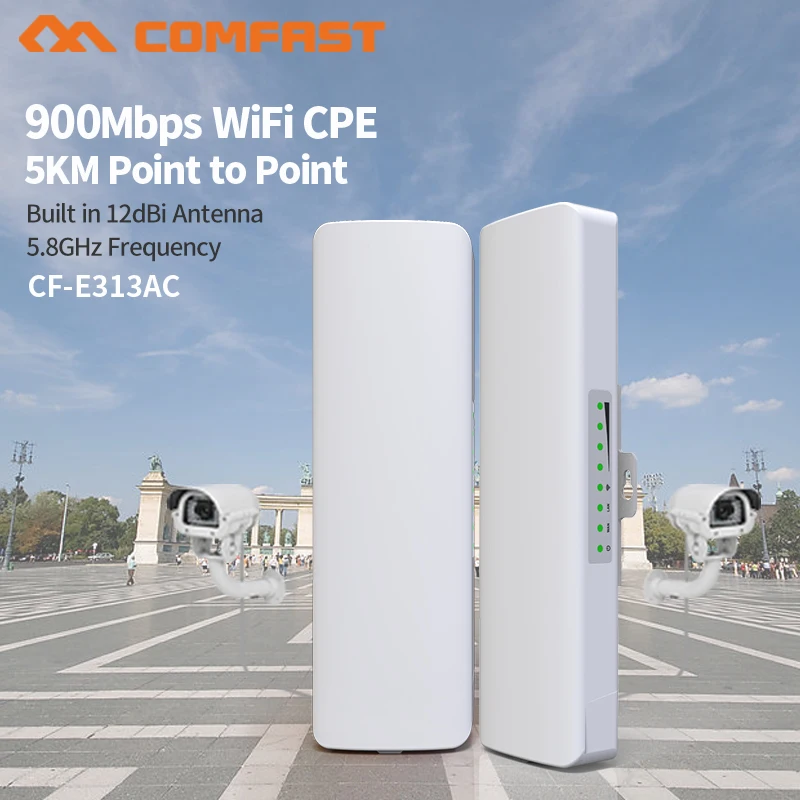 Wi-Fi роутер COMFAST дальность действия 5 км уличный беспроводной AP доступ к мосту 900