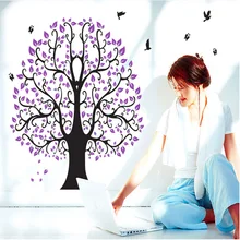 [Наклейки на стену оптом] романтические наклейки на стену с цветком дерево прикроватные декоративные наклейки на стену для дивана DF5098
