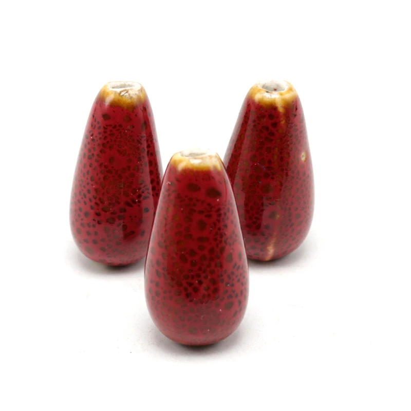 Керамические бусины в форме капли воды 13 мм для изготовления ювелирных украшений