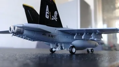 Военная серия супер Hornet сплав истребитель 1:100 статические F-18 пластиковая модель коллекция подарок