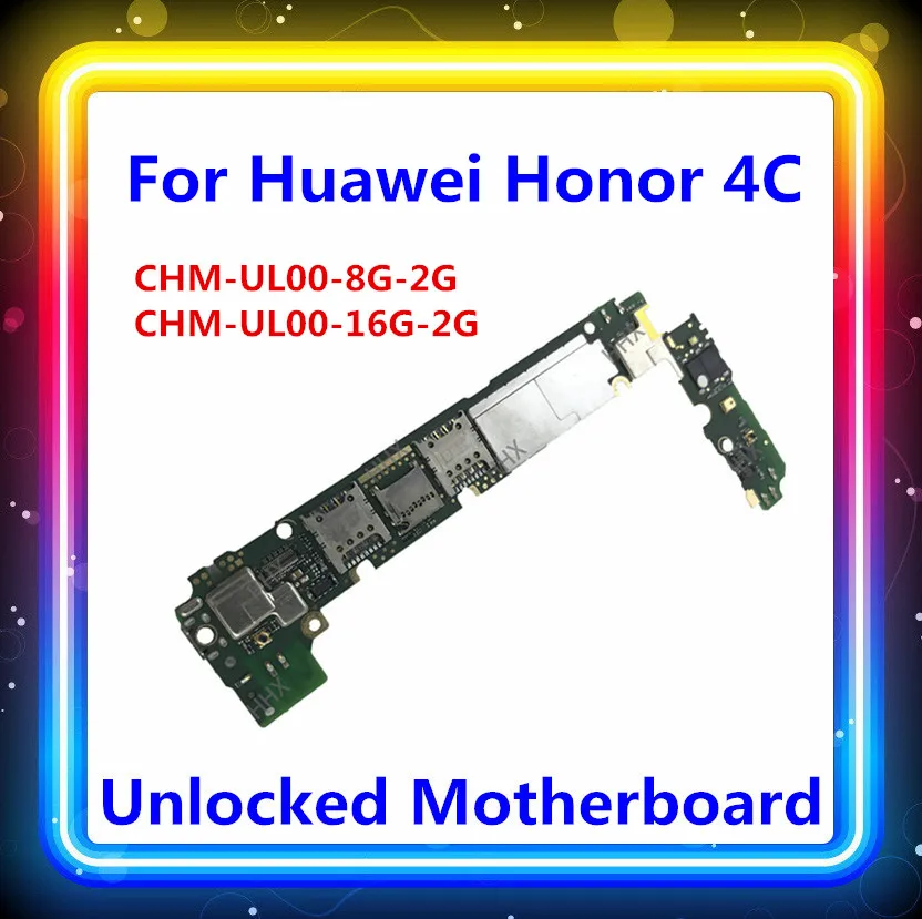 Протестированная оригинальная материнская плата для huawei Honor 4C материнская плата CHM-UL00-8G-2G CHM-UL00-16G-2G разблокированная материнская плата 2G ram 8G/16G rom