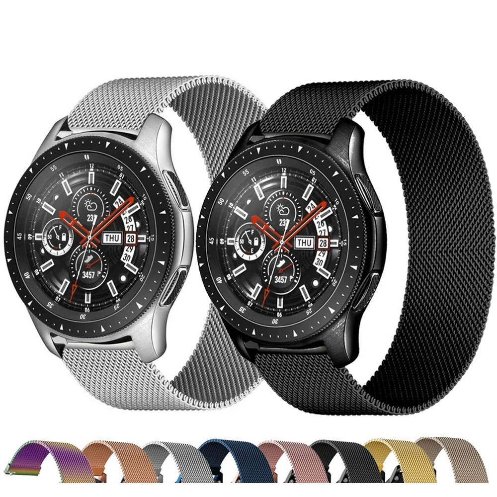 Ремешок Миланская петля для наручных часов браслет Samsung Galaxy Watch 3 41/42/45/46 мм Gear S3 S2 S4