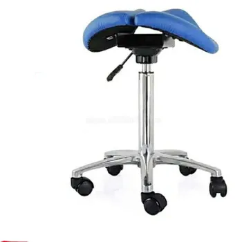 

Comfortable Adjustable Saddle Stool Seat Furniture Ergonomic Medical Office Saddle Chair Rolling Swivel Chair for HomeDental