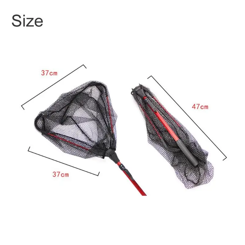 

Aluminium Alloy Single Triangle Folding Copy Network Fly Hand Fishing Net 80cm/31.5in Fishing Net Fishing Accessories