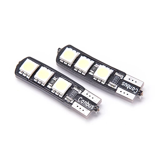 2pcs/lot Bright Double No Error T10 LED 194 168 W5W Canbus 6 SMD 5050 LED Indicator Bulbs Light Parking Width Lamps