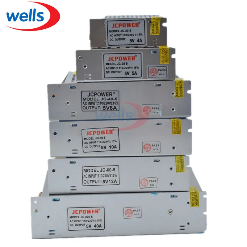

5V 12V 24V 36V 48V LED transformer Switch Power Supply, 2A/3A/4A/5A/6A/10A/12A/20A/30A/40A/60A power For 5V 12V 24V led strip