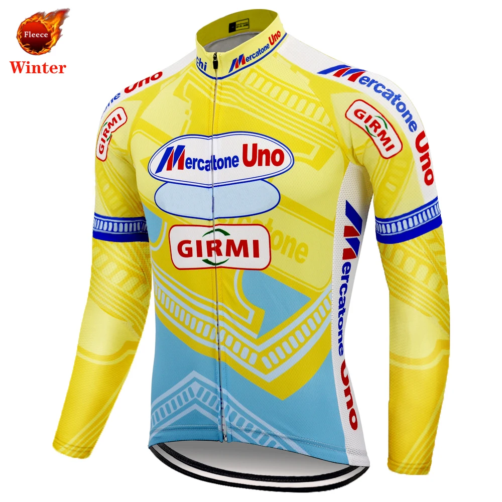 Классическая мужская велосипедная Джерси с длинным рукавом Hombre Maillot Ciclismo зимняя флисовая и весенняя Осенняя тонкая велосипедная Одежда MTB jersey