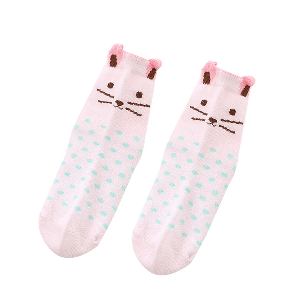 newborn socks 5pairs Kids baby Socks Middle Tube Socks winter soft fashion cartoon stripe Warm Socks toddler infant newborns