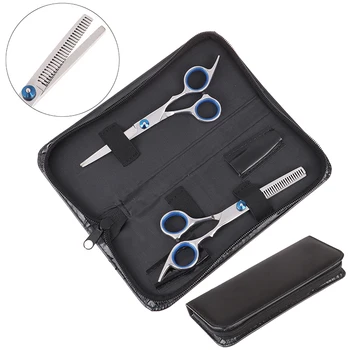 

2pc Hair Scissors Cutting Shears Salon Professional Barber Hair Cutting Thinning Hairdressing Set Styling Tool Hairdressing