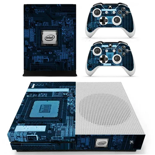 Новая наклейка на кожу для Microsoft Xbox One S консоль и 2 контроллера для Xbox One S Наклейка на кожу виниловый аксессуар - Цвет: YS-xboxoneS-1812