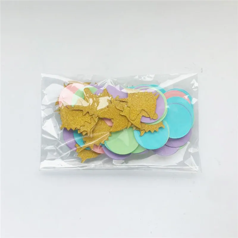 Gold Unicorn Confetti Desktop Baby Shower Party DIY Paper Decoration Hand Throwing Paper Confitii Unicorn Birthday Party ww74 (9)
