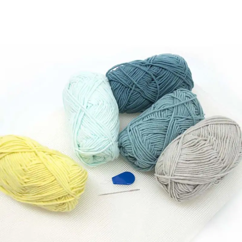 

2020 New Mesh Cloth Thread Yarn Embroidery Needle Threader Set for Latch Hook Rug Hooking