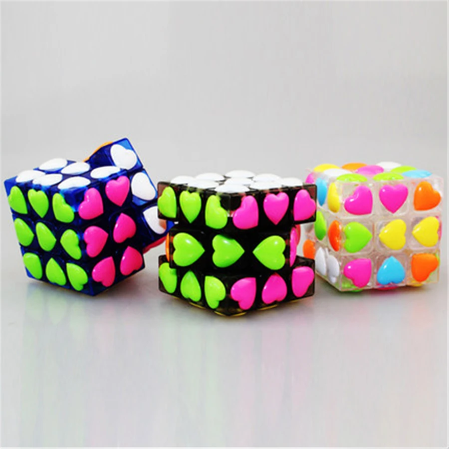 Love Cube головоломка игра игрушки Мини Интеллектуальный куб цветной куб головоломка твист волшебный куб сенсорные игрушки DD60MF