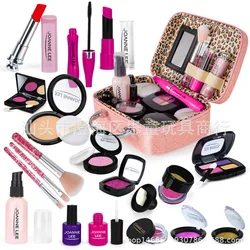 Ensemble de jouets de maquillage en Silicone pour petite fille, jouet de maquillage multi pièces pour maison de jeu pour enfants, une variété de produits de maquillage de Simulation 