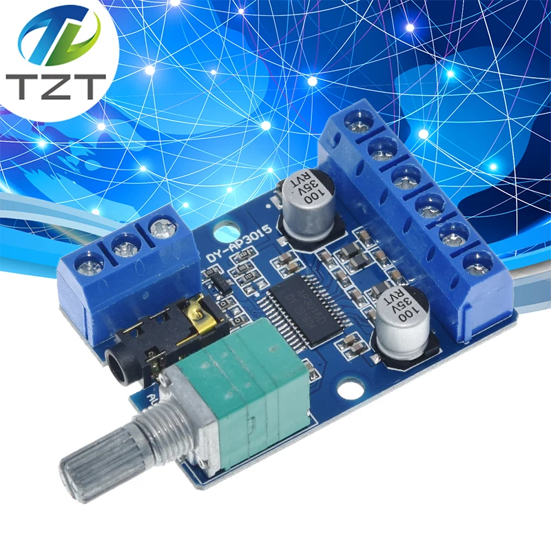 DY-AP3015 DC 8-24V 30W * 2 Class D двухканальный высокомощный стерео цифровой усилитель платы с