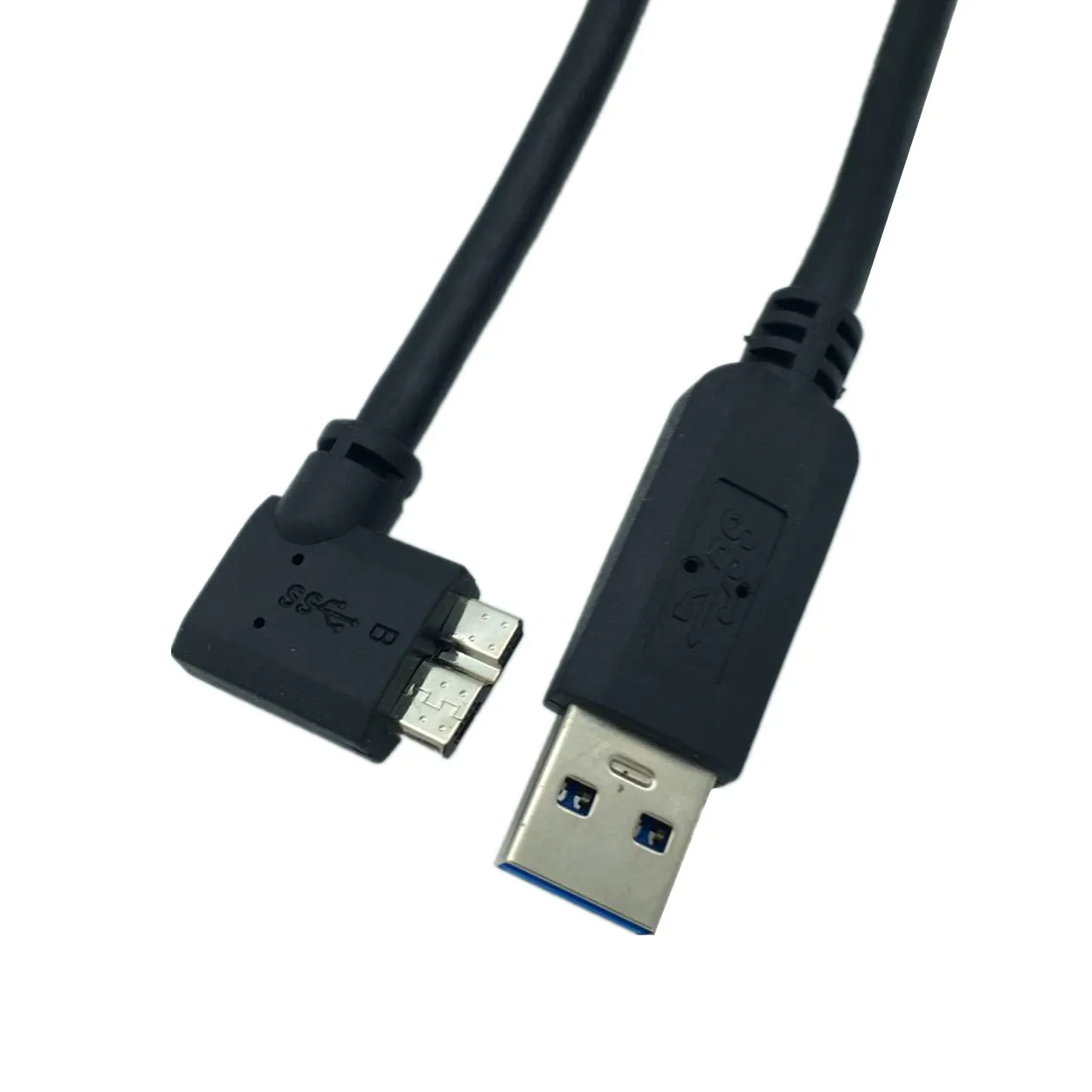 USB 3,0 AM к Micro BM 90 градусов локоть правый изгиб мобильный жесткий диск цифровая камера кабель для передачи данных