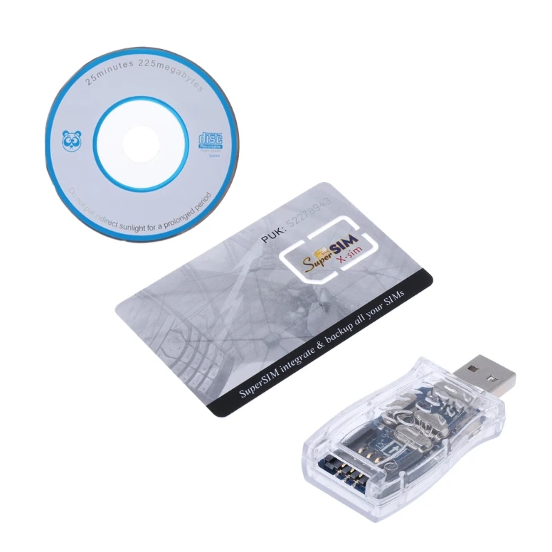 Горячий USB 16в1 Sim card Reader Писатель копия Cloner резервный CD