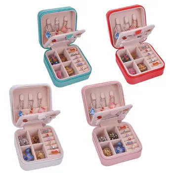 

New Multifunctional Double-layer Jewelry Box Waterproof Imitation Leather Case