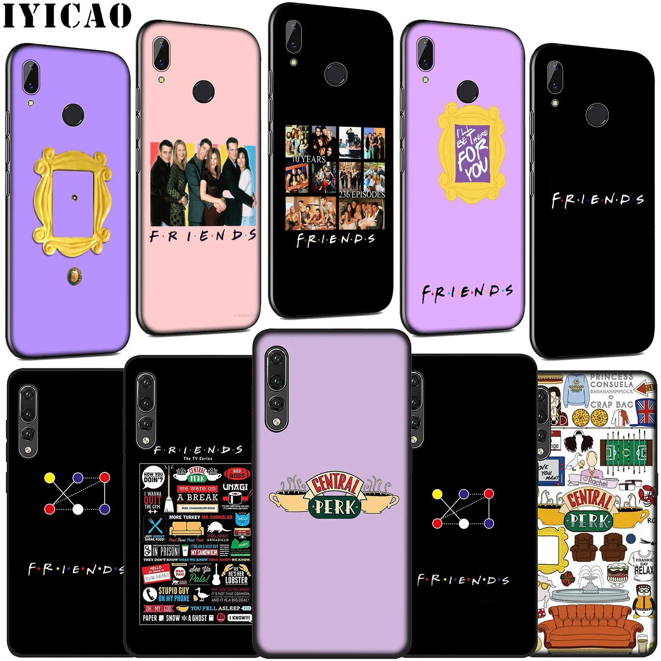 Мягкий силиконовый чехол Friends TV Show для Huawei P30 P20 Pro P10 P9 Lite Mini 2017 2016 P Smart Z Plus 2019 |