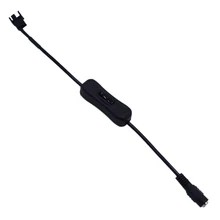 

12V Copper DC 5521 to 4Pin PWM PC Fan Cable Computer PC Router Fan Power Swith Adapter Cable