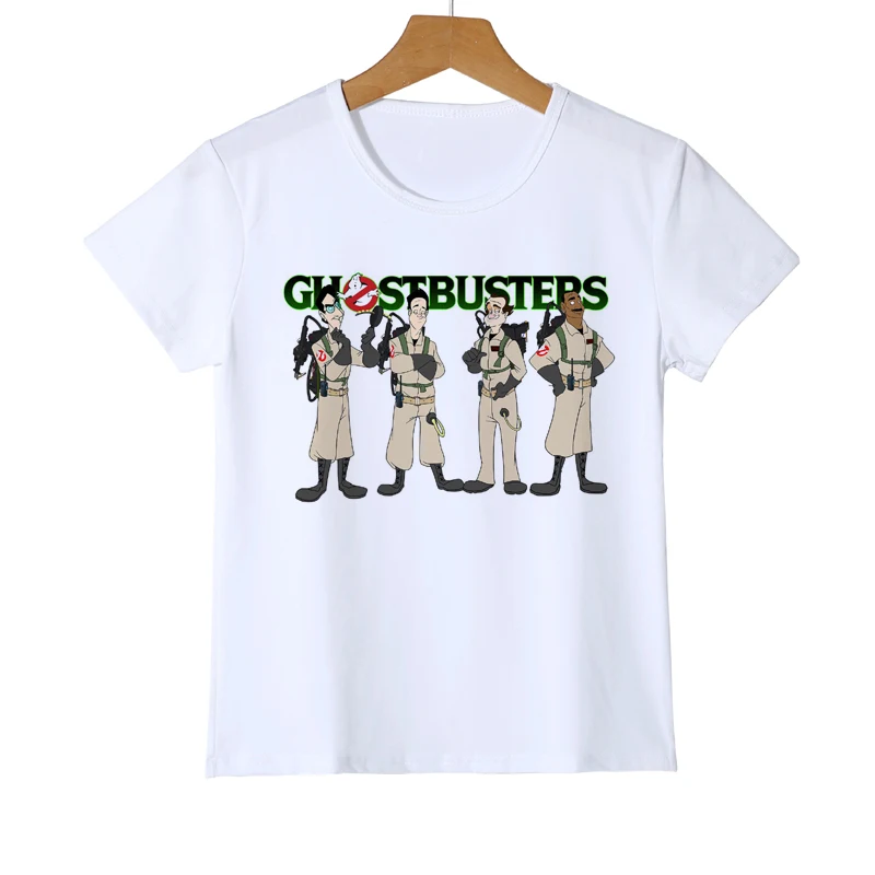 Summer Tee White Old School Logo Ghostbuster Printed Boys/girl T-Shirt Children'sNovelty Brand Kid Casual t Shirt | Детская одежда