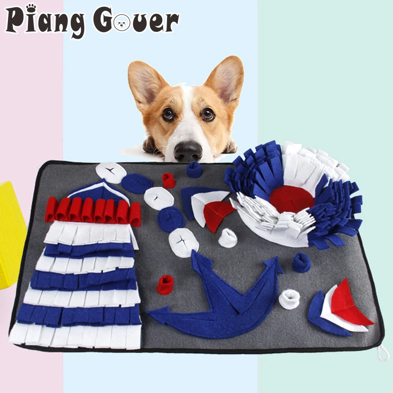 Синий ароматизированный коврик для собак найти обучающее одеяло для еды игрушка для кота коврик для собак для снятия стресса пазл набивка для животных