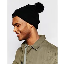 Вязаные шапки для мужчин и женщин, зимняя шапка, шапки-унисекс с помпоном, женские шапки Skullies, теплая шапка s Gorros Bone, Женская Новинка