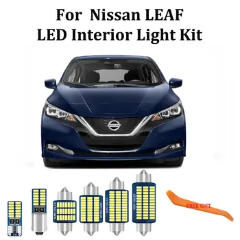 

100% White Error Free Canbus For Nissan PLeaf ZE0 ZE1 LED Interior Map Dome Trunk lights+License plate Light Kit (2010-2020)
