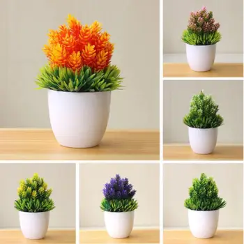 

Artificial Plants Bonsai Small Tree Pot Plants Fake Tabletop for Party Supplies Home Office Hotel Indoor Tabletop Garden Decor