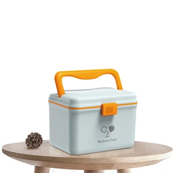 

3 Colors Mini Medical Box Medical Suitcase Plastic Medical Storage Box Home Organizer Box Storage Organizer Plastic Containers