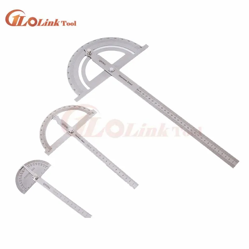 

10cm 15cm 180 Degree Practical Protractor Angle Finder Craftsman Ruler Stainless Steel Caliper Measuring Angle Ruler