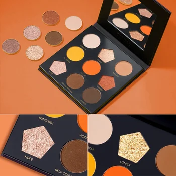 

9-color Pearlescent Eye Shadow Palette Waterproof Anti-fouling Eye Makeup Lasting Easy Dyeing Matte Eye Shadow Tray