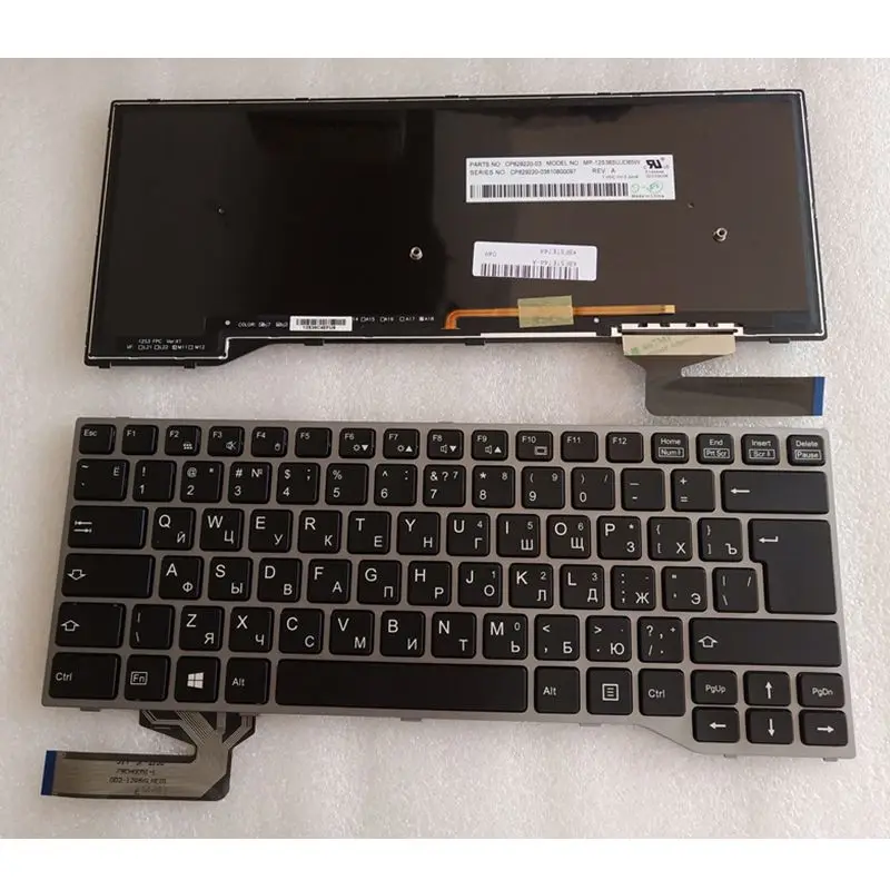  GZEELE New RU FOR Fujitsu Lifebook E733 E734 E743 E744 keyboard Backlit Russian laptop keyboard