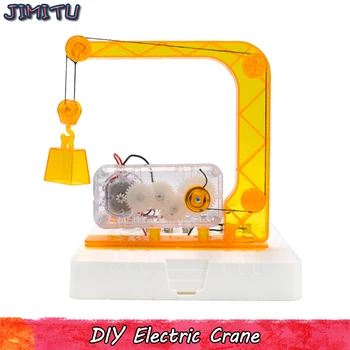 

Electric Crane Model Kits Toys for Children DIY Plastics Engineering Model Assembly Study Educational Toy Gifts for Kids Hobbies