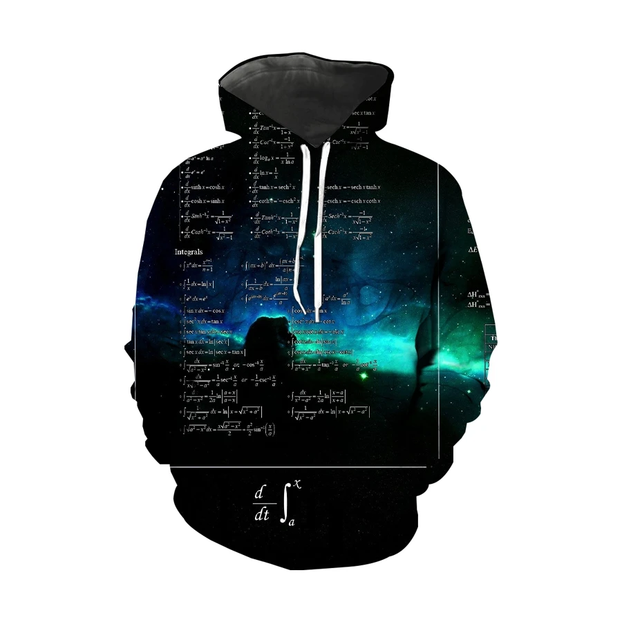 

2020 versatile men's and women's 3D printed lace up Pullover mathematical formula short sleeve large fashion sport XXS-4xl